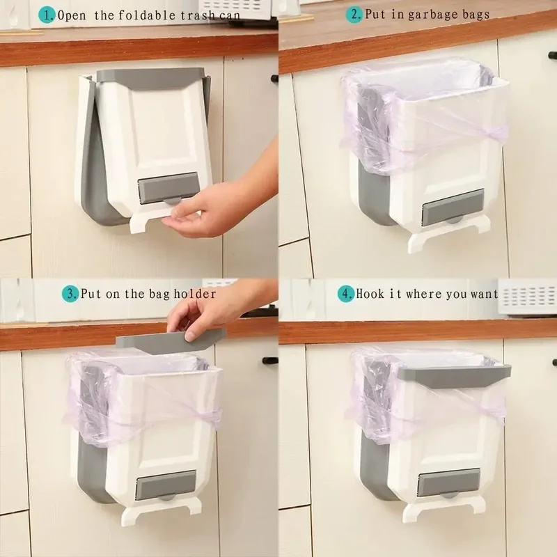 Wall‑Mounted Slim Collapsible  - Commercial Kitchen Bin 评论和价格