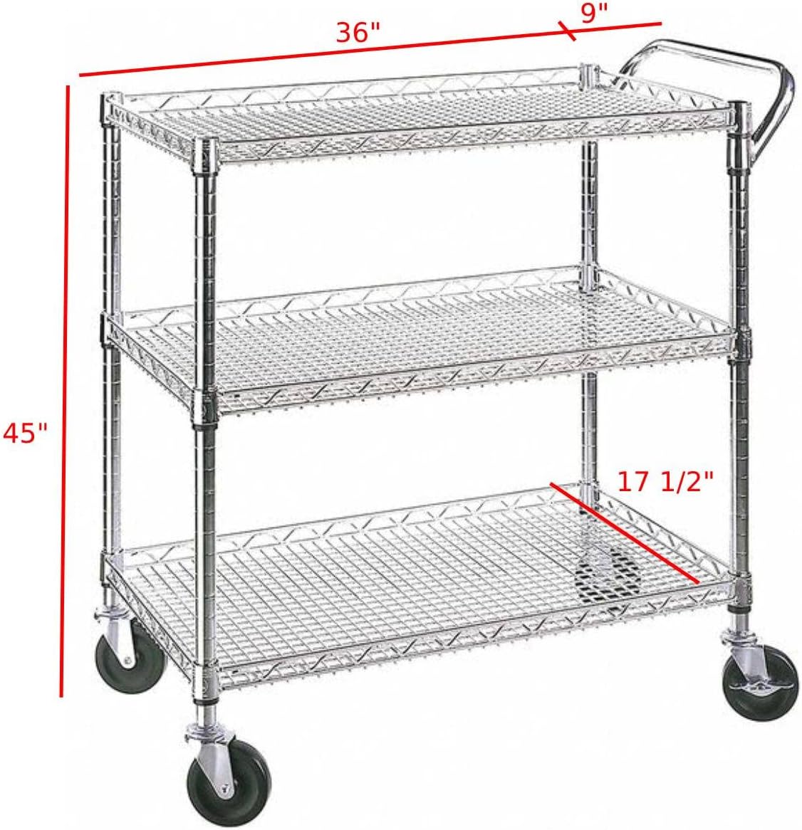 Heavy Duty Rolling Utility Kit - Commercial Kitchen And Bar 评论和价格